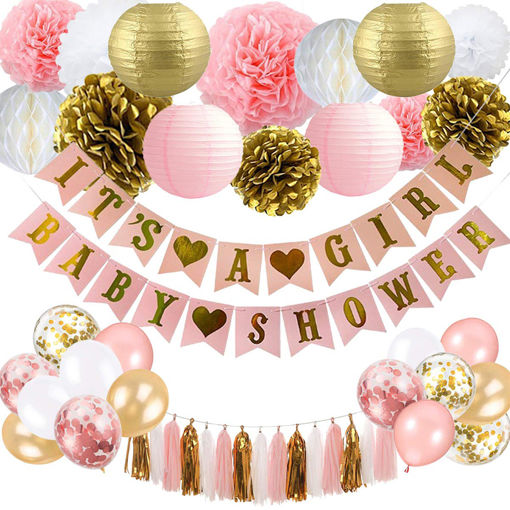 Picture of PARTY KIT ITS A GIRL THEME DECORATION SET